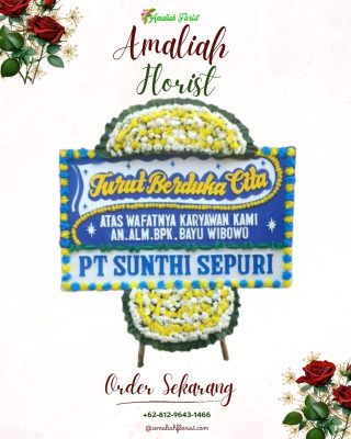 Papan Bunga Duka di Simpang Empat